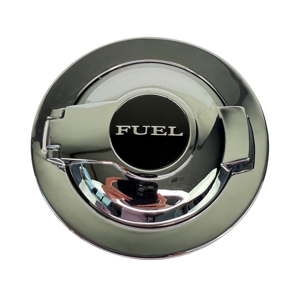 2011-23 Dodge Challenger Fuel Filler Door Chrome OEM 68086353 Pre-owned